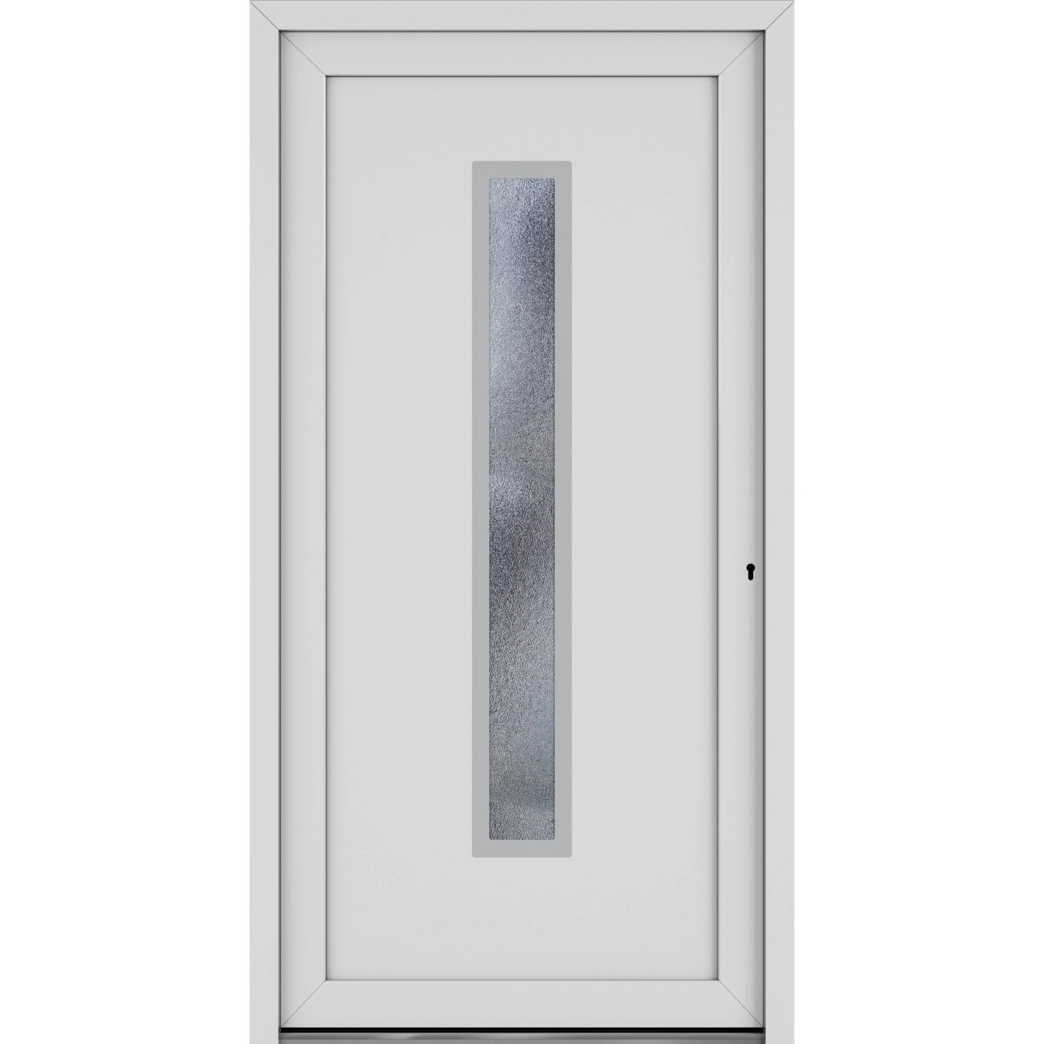 Roro Haustür OKE 1105 Kunststoff Weiß 100 cm x 200 cm DIN R günstig online kaufen