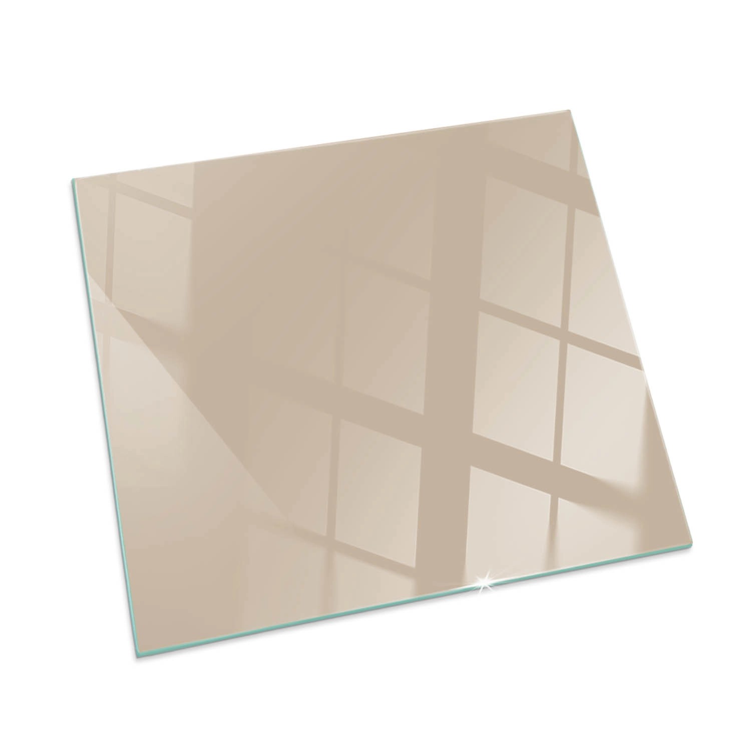 Tulup Glasplatte für Kamin Gelb Bodenplatte Glas für Ofen Quadrat 50x50 cm günstig online kaufen