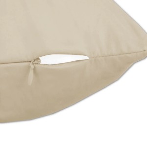 Bestlivings Seitenschläfer Kissenhülle, 40x140 cm, Beige, mit Reißverschluss.