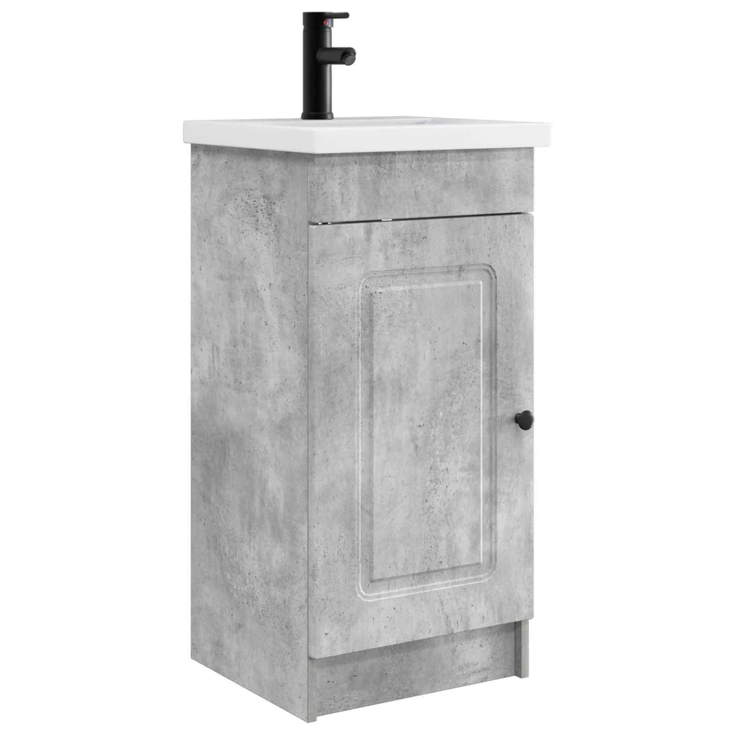 vidaXL Badezimmerschrank mit Waschbecken Betongrau 42 x 40 x 84,5 cm 889997