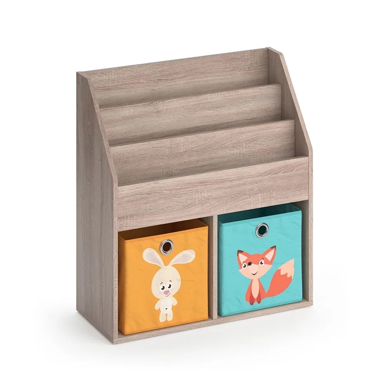 Vicco Kinderregal Luigi Sonoma 72 x 79 mit 2 Faltboxen Art Nr 37023