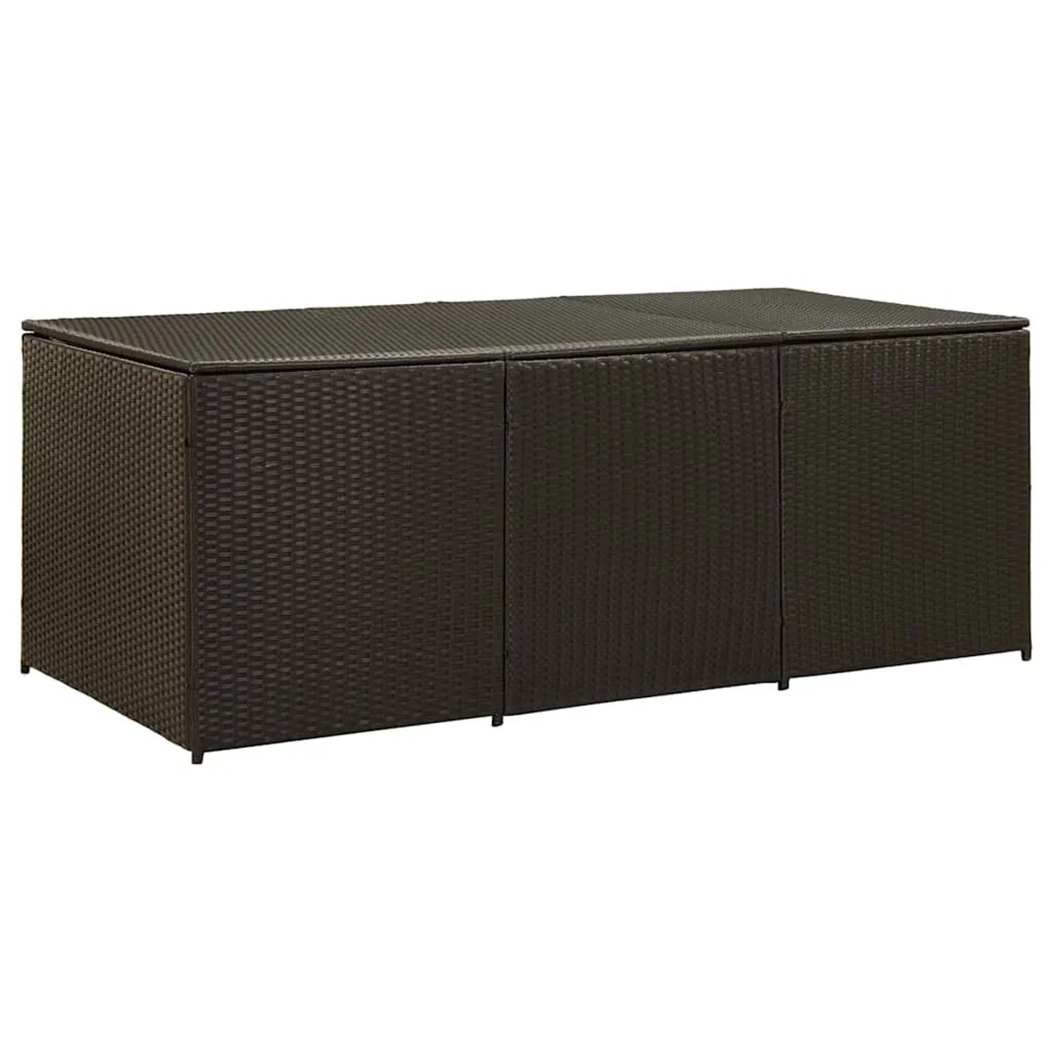 vidaXL Gartenbox Poly Rattan 180x90x70 cm Braun 46478