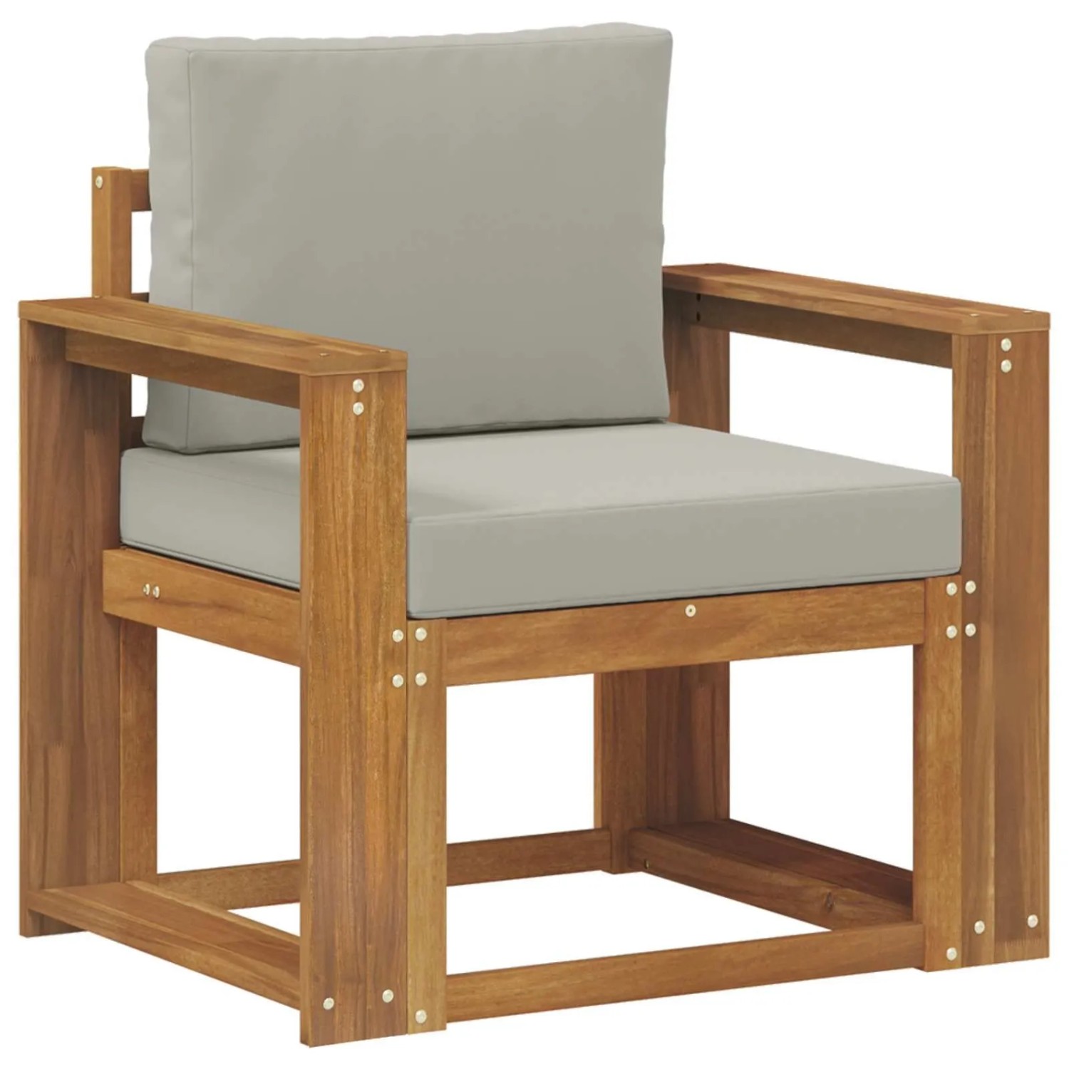 vidaXL Outdoor-Sofagarnitur Massives Akazienholz und Polyester 3436238