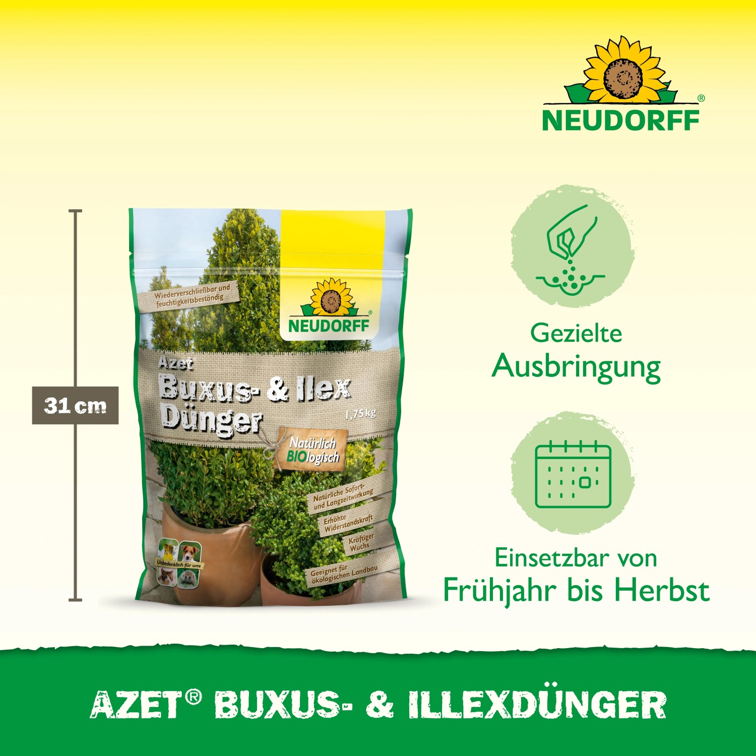 Neudorff Buchsbaum- & Ilex-Dnger Azet Langzeit 1,75 kg kaufen bei OBI