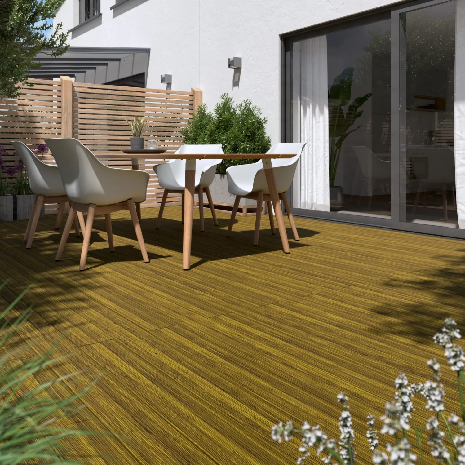 Garten Terrassendielen Nadelholz grün kdi 1,9 cm x 14,4 cm x 300 cm kaufen bei OBI