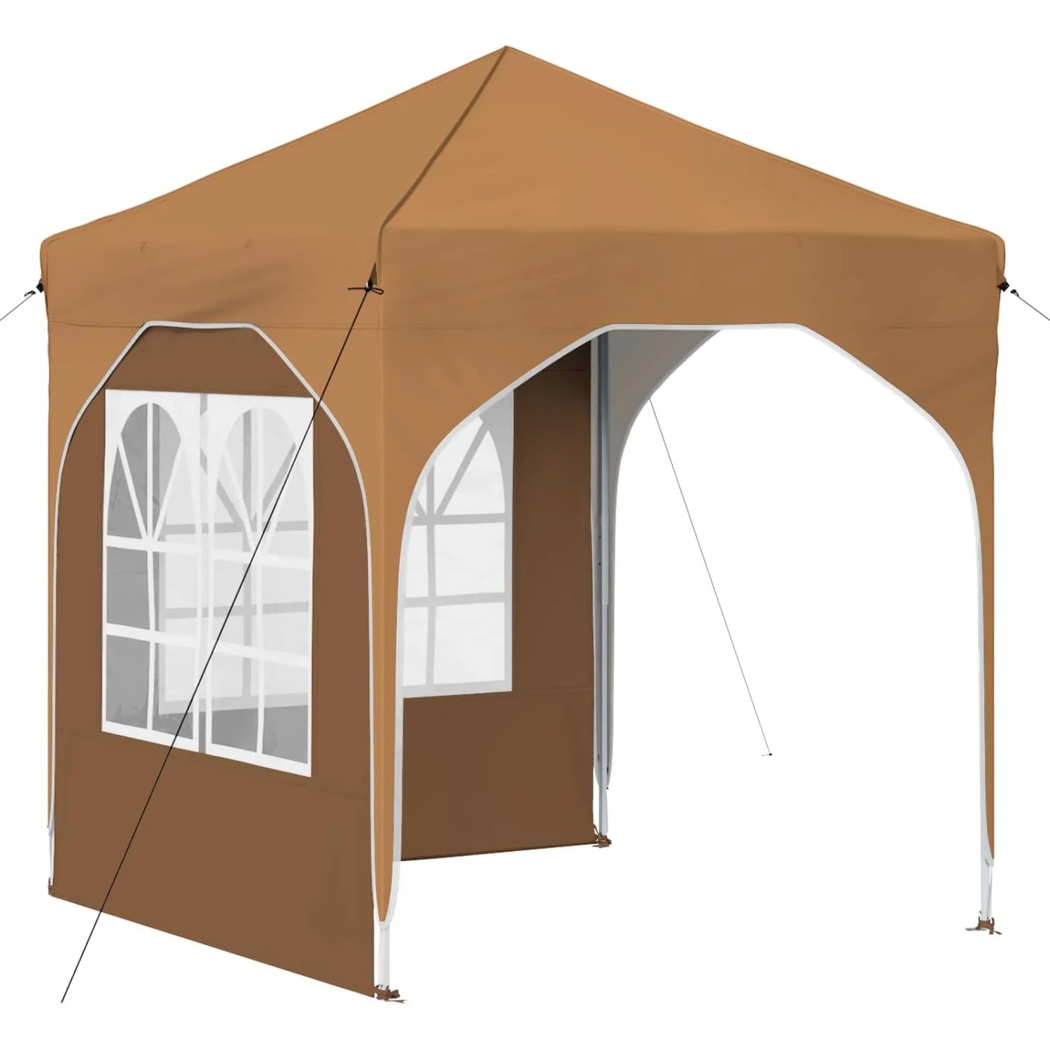 vidaXL Pop-Up Partyzelt 192 x 192 x 245 cm Beige 42019826
