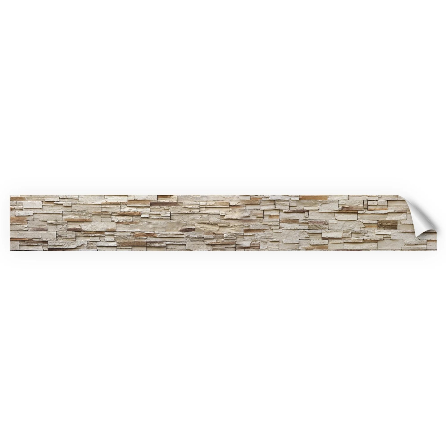Myspotti Küchenrückwandfolie Rustical Bricks Selbstklebend 450 cm x 60 cm