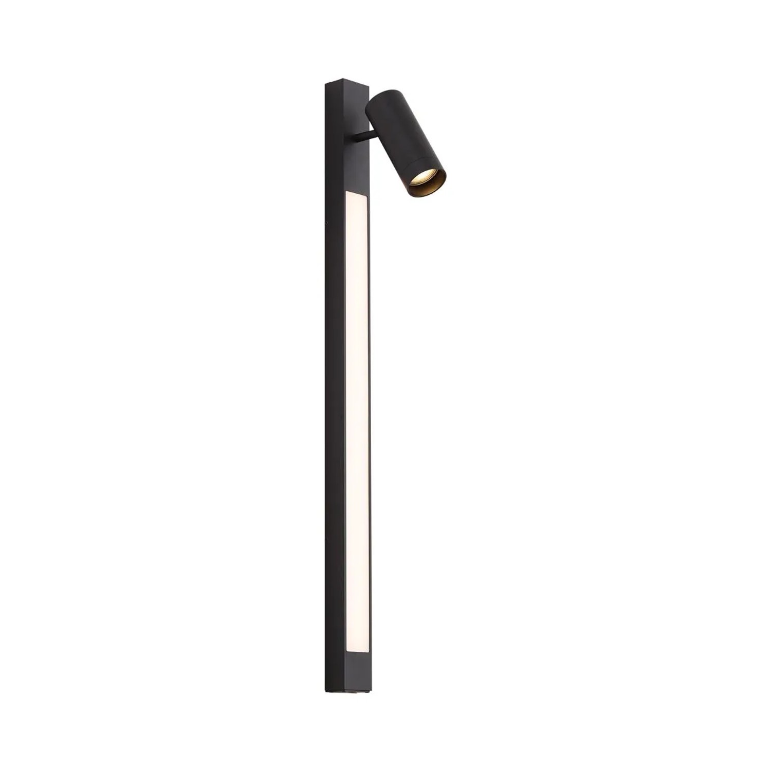 QAZQA Smarter WandSpot Schwarz Schwenkbar inkl  WLAN GU10 Jackle