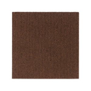 Dunkelbraune Karat Teppichfliese Moskau, selbstliegend, 50x50 cm, Schlingenflor.