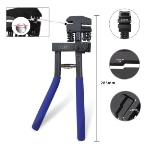 CCLIFE Kombinierte Absetzzange Ø5mm Lochzange Falzzange Karosseriezange Blechlocher zum Lochen und Falzen