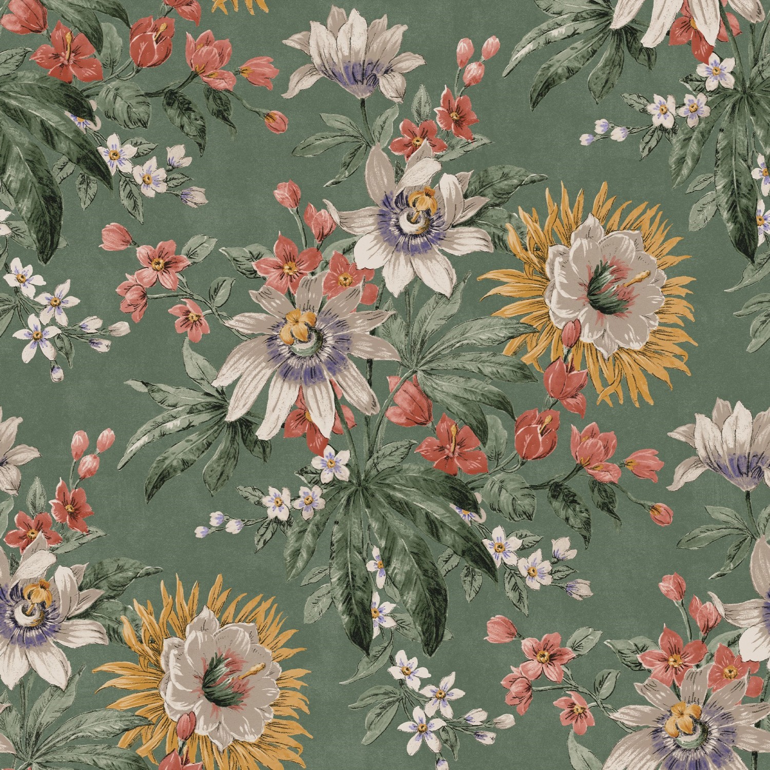 Boutique Vliestapete Martha Viridian 10,05 x 0,52 m
