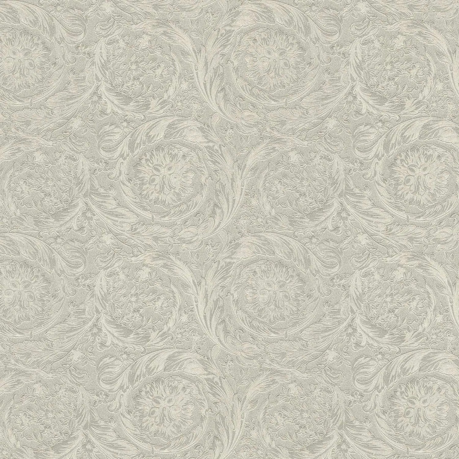 Bricoflor Tapete Silber Grau Glänzend Elegante Tapete im Barock Stil Ideal günstig online kaufen