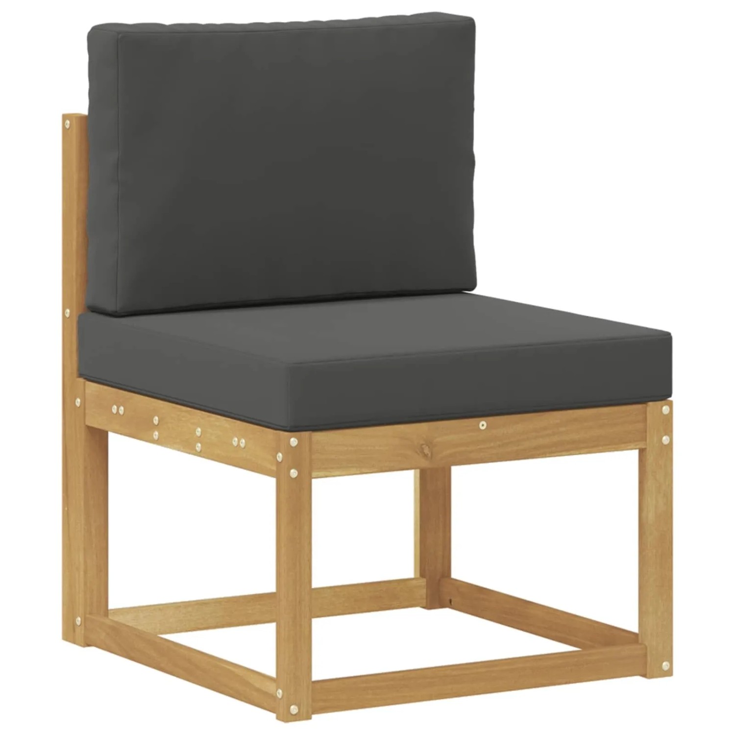 vidaXL Outdoor-Sofagarnitur Weiß und Anthrazit 59 x 63 x 73 cm 901460