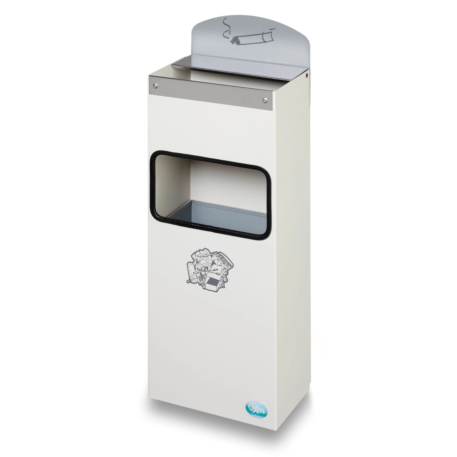 PROREGAL Robuster Wandascher Mit Schild 4 Liter HxBxT 55 x 14,5 x 22 cm Ver günstig online kaufen