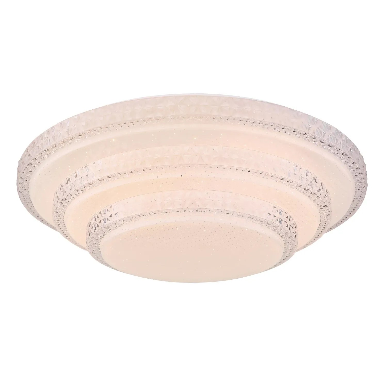 Weiße LED-Deckenleuchte Magnifique, Ø 49,5 cm, dimmbar und mit SmartLight-Funktion.