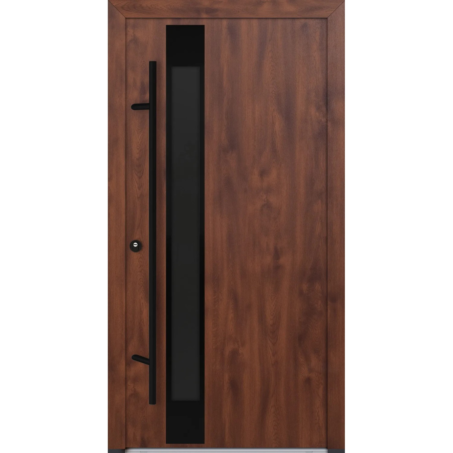 FM Türen AS68 Modell 34 1000 x 2100 Nussbaum Links Innen Beschläge Set 01