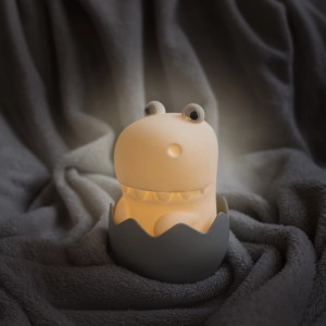 Dimmbares LED Kinder-Nachtlicht Diggy Dino RGBW im Eier-Design für eine angenehme Atmosphäre.
