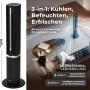 Balter Turmventilator VT-11-BL: 5-in-1 Gerät mit Luftbefeuchter und Kühlfunktion im Einsatz.