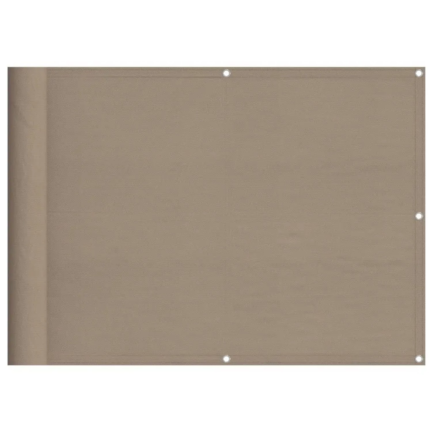 vidaXL Balkon-Sichtschutz Taupe 75x1000 cm 100 % Polyester-Oxford 4000237 günstig online kaufen