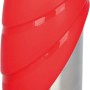Jollypaw Trinkflasche mit Napf, 750ml, Edelstahl/Kunststoff, rot. Praktisch für unterwegs.