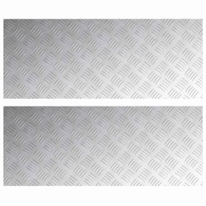 vidaXL Rautenscheiben 2 Stk Silber 100 x 40 cm Aluminium 4104339