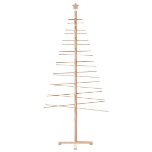 vidaXL Weihnachtsbaum Holz zum Schmücken 210 cm Massivholz Kiefer 4019695