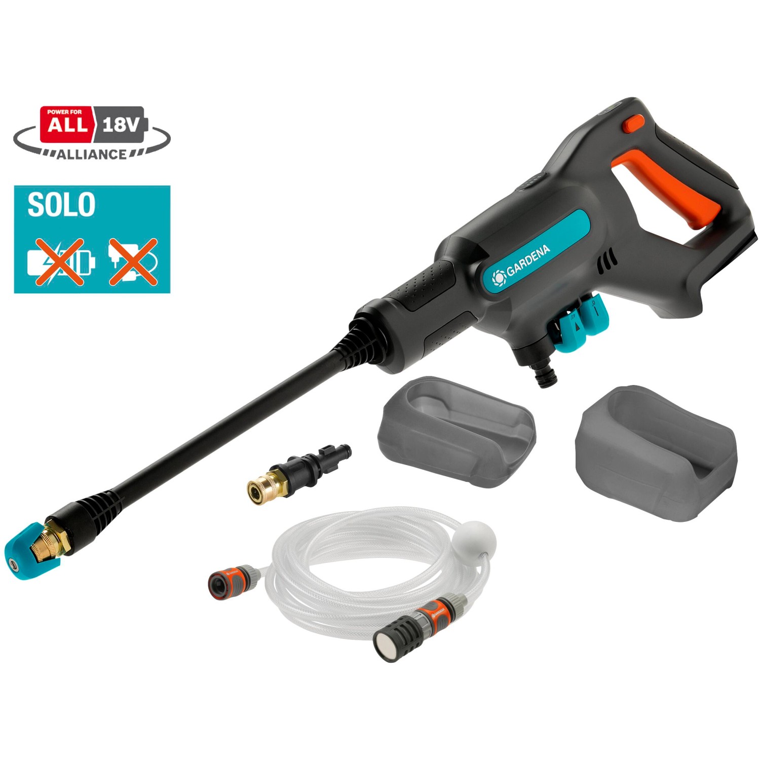 Gardena Akku-Mitteldruckreiniger AquaClean 24/18V P4A Solo