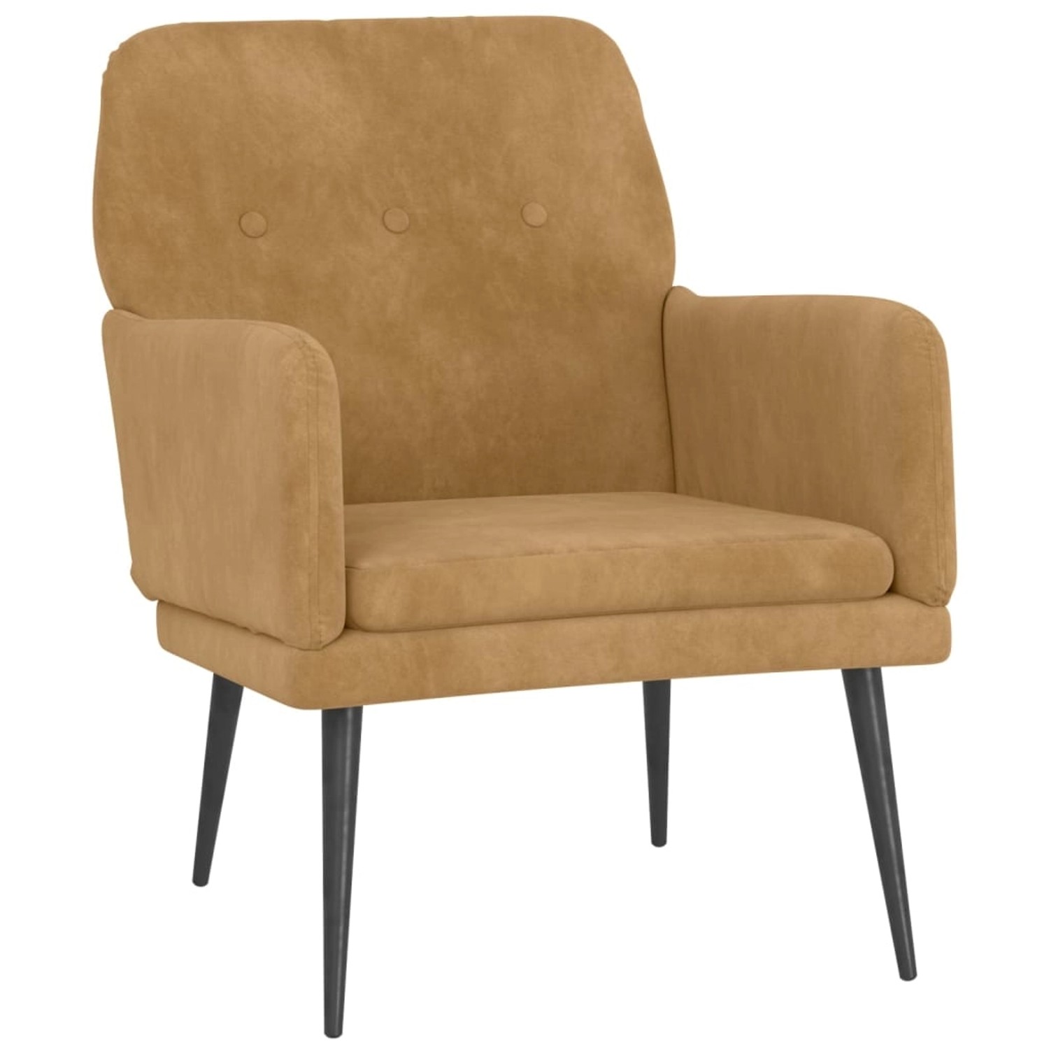 vidaXL Sessel Braun 62x79x79 cm Samt 351411