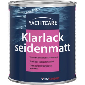 YachtCare Klarlack Transparent Seidenmatt 750 ml