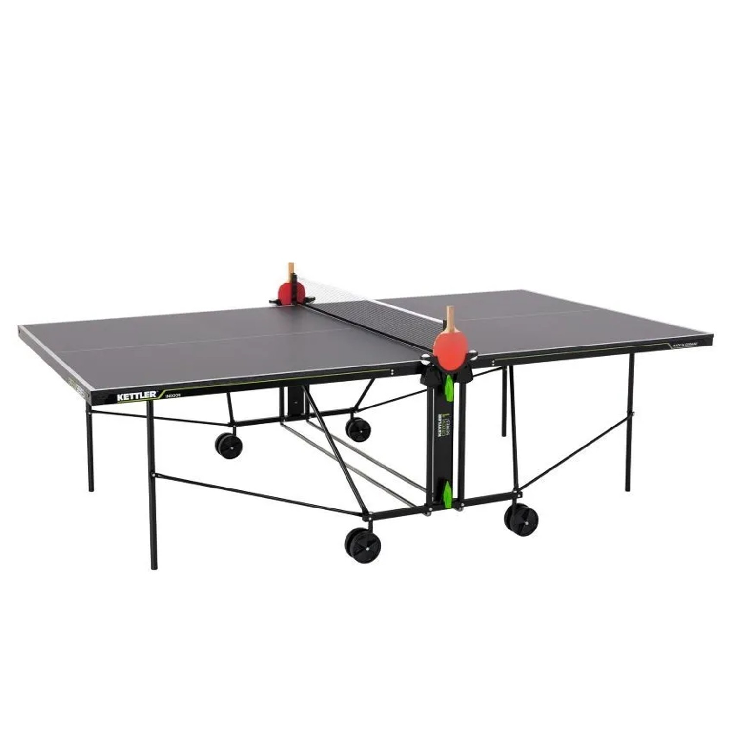 Kettler Profi Tischtennis-Platte K1 Indoor Ping Pong Tisch mit Netz Klappbar