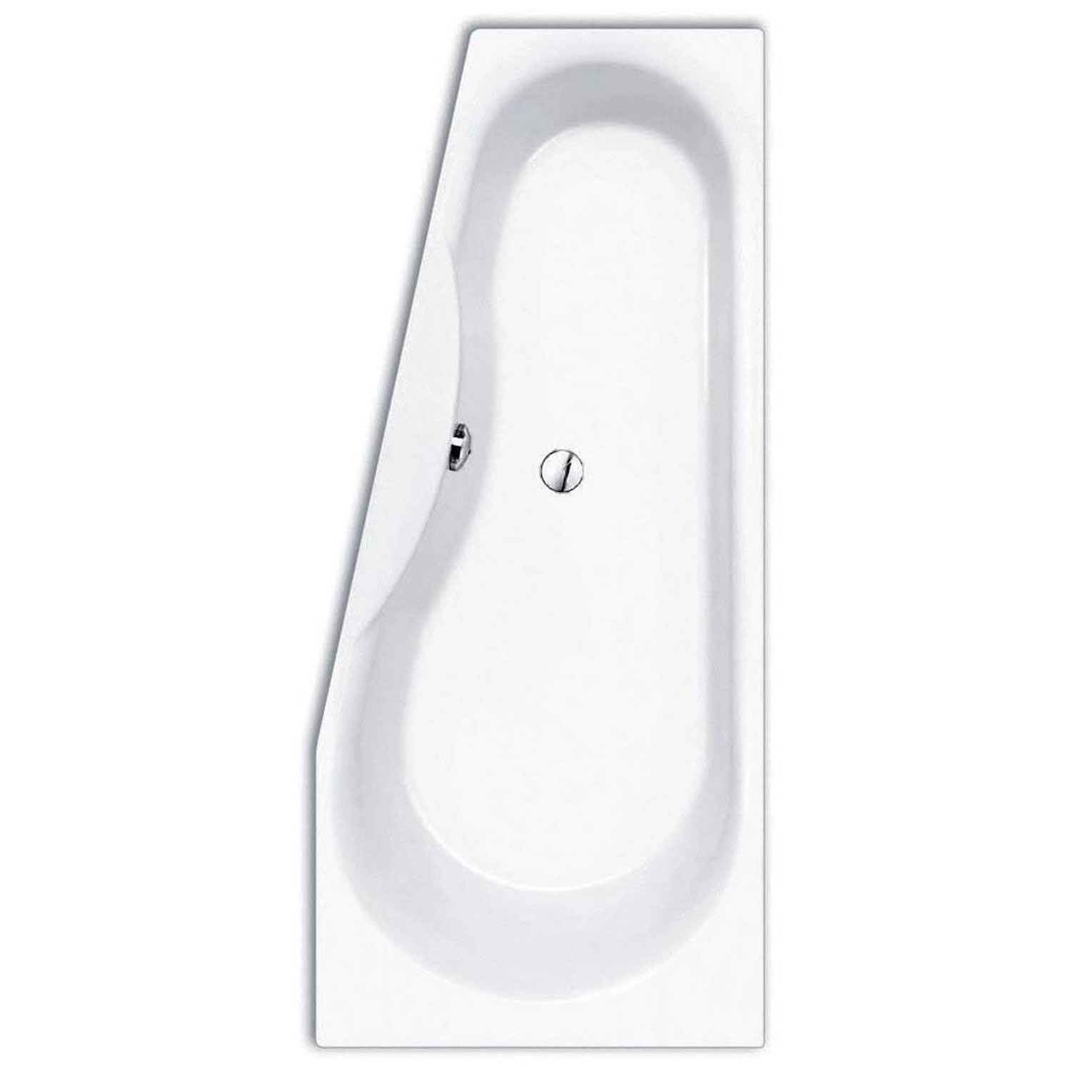 Steinkamp Raumsparbadewanne 160 x 75/50 cm Links Life Weiß