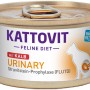 Kattovit Urinary Katzenfutter mit Kalb, 85g Dose zur Struvitstein-Prophylaxe.