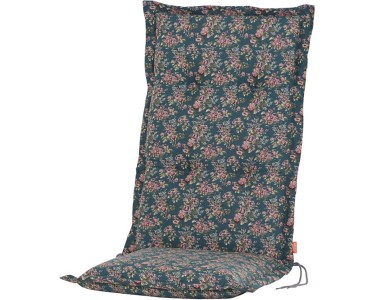 Siena Garden Sesselauflage Xora 120 cm x 48 cm x 8 cm Petrol Blume kaufen  bei OBI