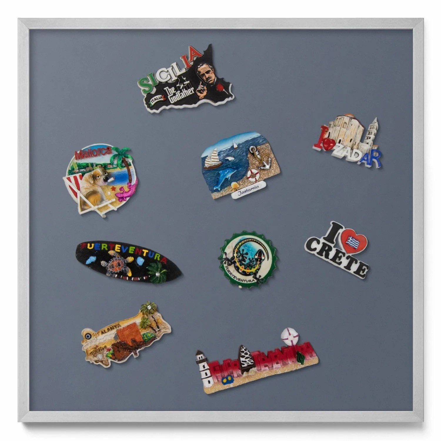 Tulup Magnettafel Bedruckte Magnettafel für die Wand Kühle Graue Farbe 50x5 günstig online kaufen