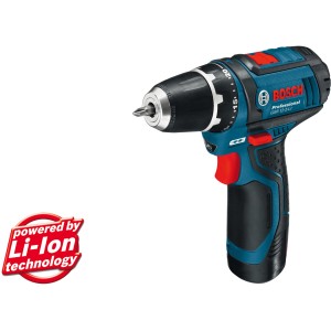 Bosch Professional GSR 12V-15 Akku-Bohrschrauber mit Akkus in L-Boxx.