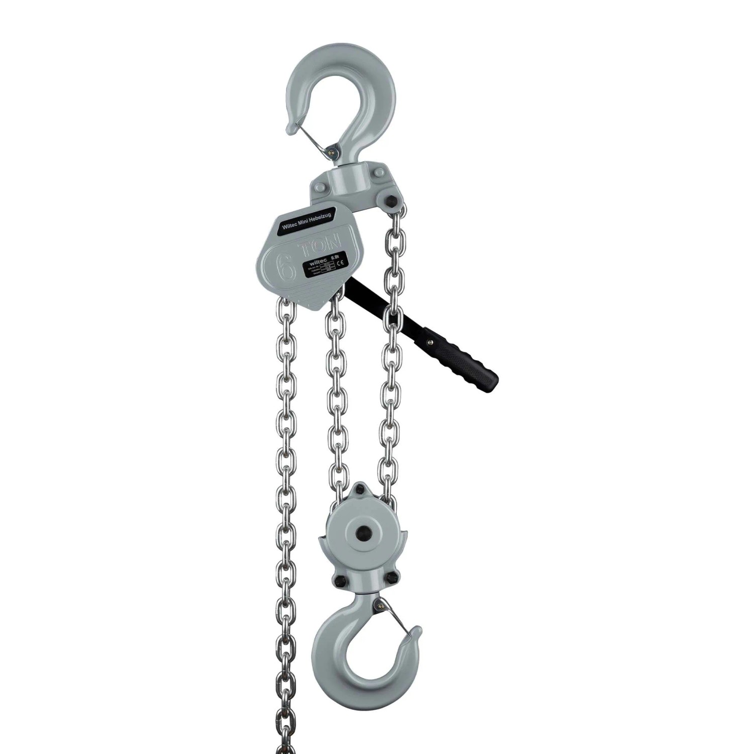 Wiltec Mini Hebelzug bis 6t Handkettenzug 1,5m Hubhöhe Kettenzug Hebezeug