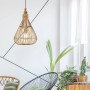 Hängende Eglo Pendelleuchte Amsfield aus Bambus, naturfarben, Ø 35 cm.