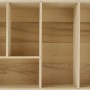 Fackelmann Schubladenbox aus Buche mit 5 Fächern für Badmöbel-Zubehör.