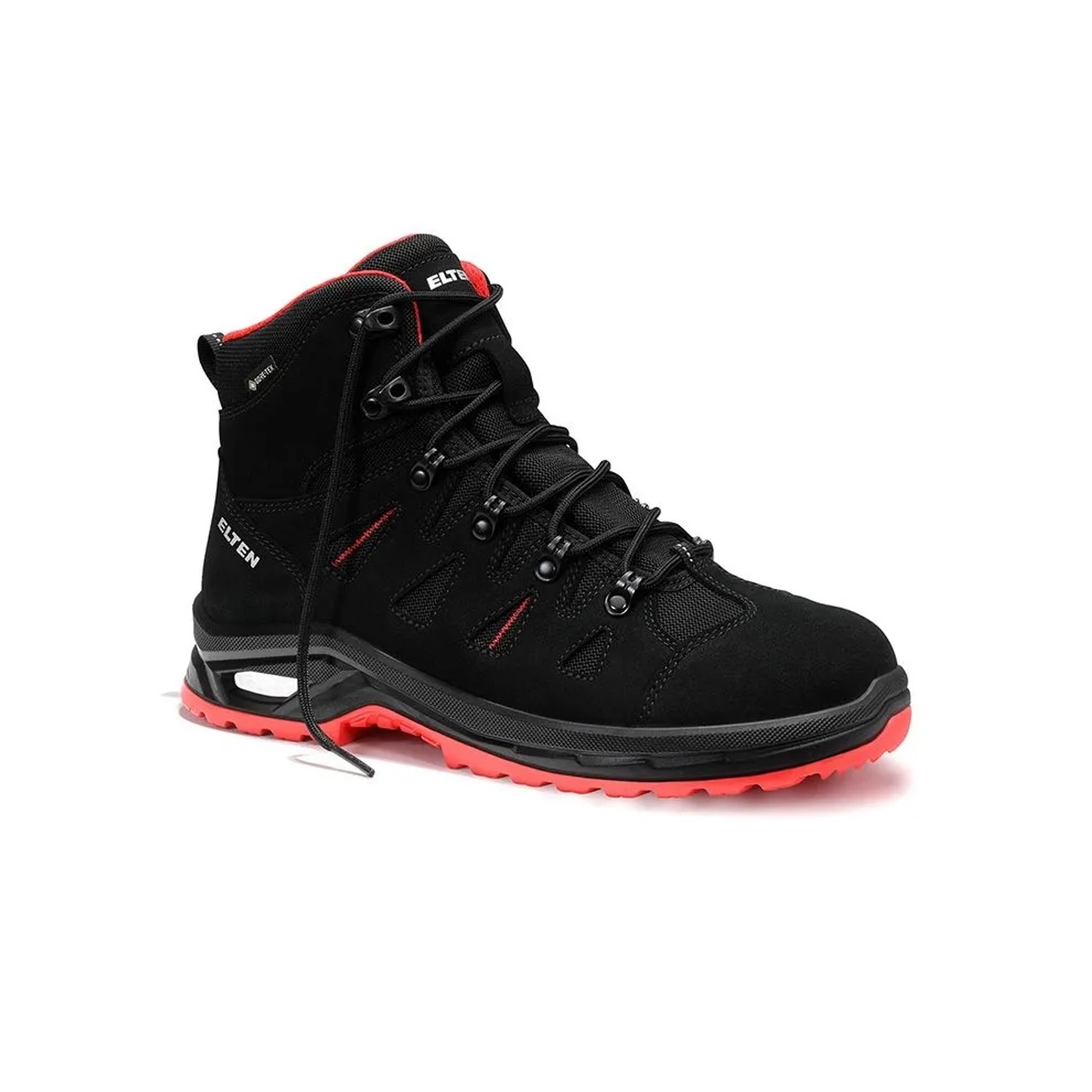 ELTEN Sicherheitsstiefel RIWEMO XXP GTX BLACK RED Mid ESD S3S WR Größe 44
