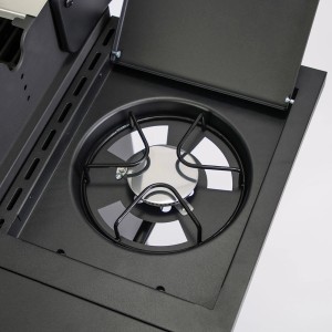 Detailaufnahme: Seitenbrenner des El Fuego Gasgrills San Antonio.