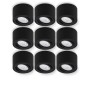 Oktaplex 9er Set Alu Aufbauspots Lile S, schwenkbar, mit LED Modulen, warmweiß (3000K), schwarz.