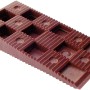 Brauner Keil 90x45x15 mm mit Sägezahnprofil für Fenster-Zubehör, 16 Stück pro Hänger.