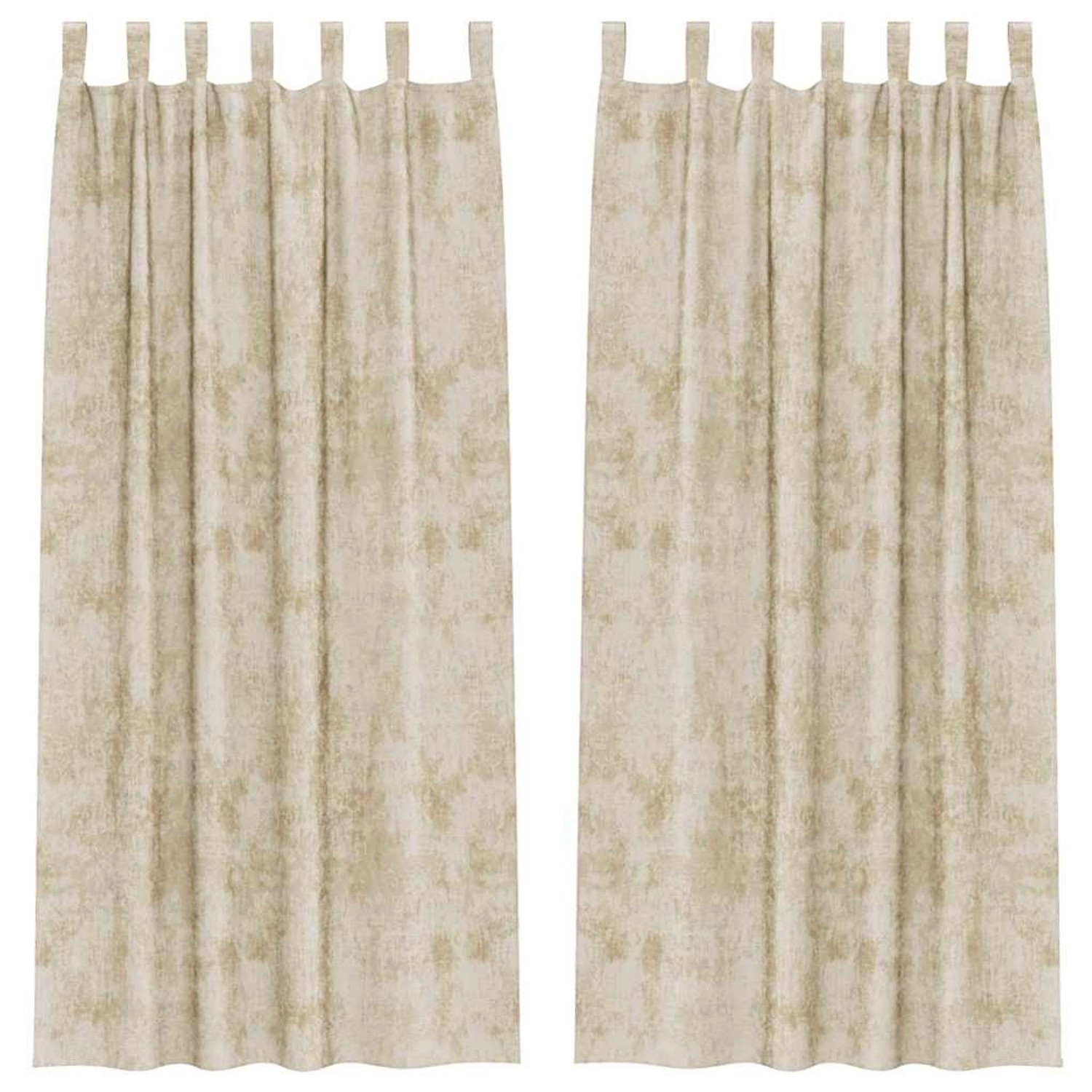 vidaXL Vorhänge 2 Stk Creme 225 x 140 cm Samt 4107735 günstig online kaufen