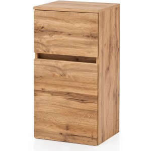Held Möbel Unterschrank Salerno, 40 cm, Wotaneiche, für Bad, mit Schublade und Softclose.