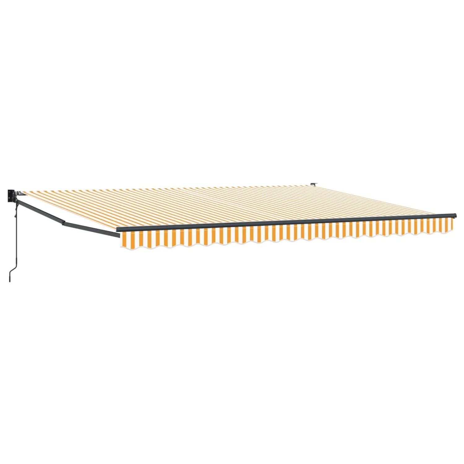 vidaXL Markise Gelb und Weiß 4 x 2 m Polyester und Metall 3419153