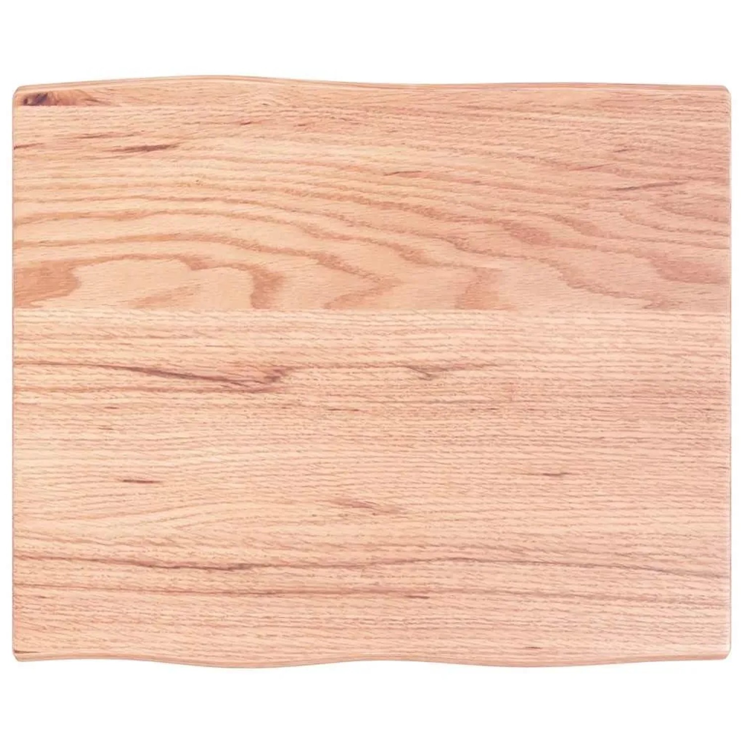 vidaXL Tischplatte 60x50x2 cm Massivholz Eiche Behandelt Baumkante 363932