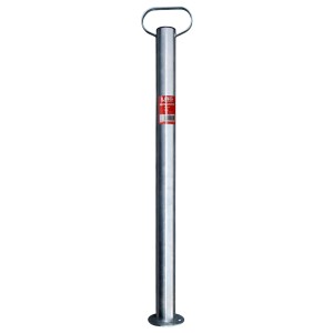 Las Abstellstütze mit Handgriff für PKW Anhänger, verzinkter Stahl, 70cm hoch.