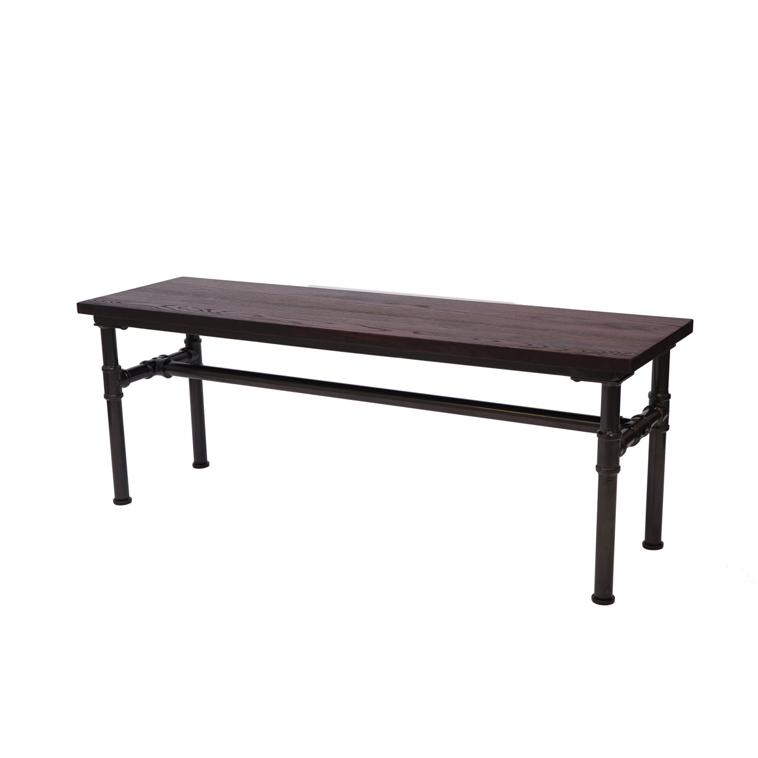 PROREGAL Sitzbank Aus Holz HxBxT 45x120x35cm Ulme Holz Industriedesign Essz günstig online kaufen
