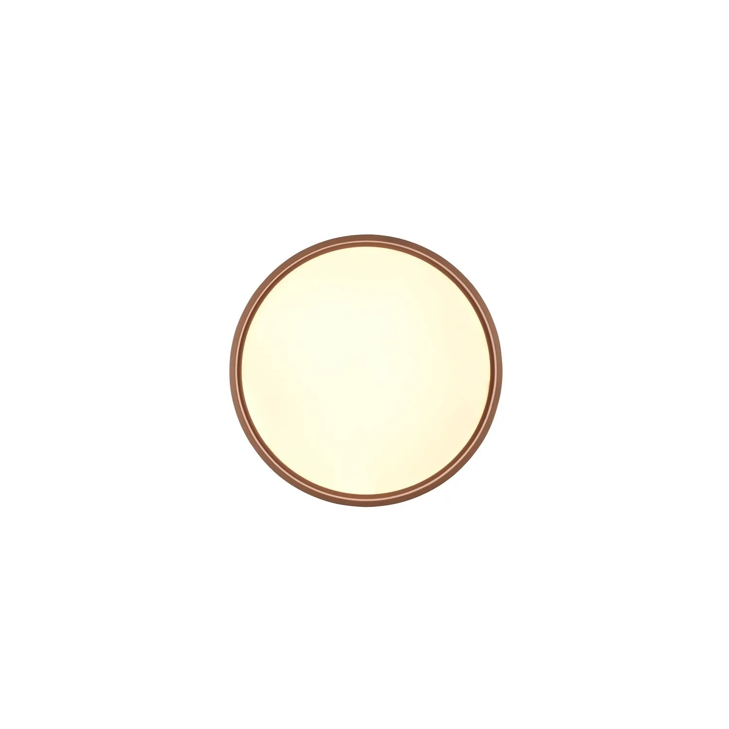 Runde Trio LED-Deckenleuchte Doha in Coffee, Ø 45 cm, für Wohnräume.