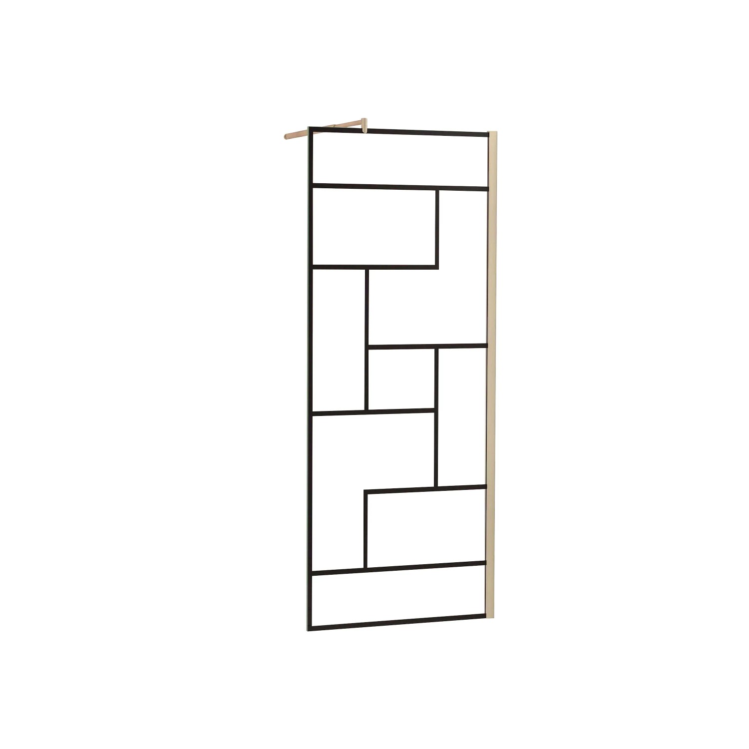 AICA Walk in Duschwand B.120xH.200cm mit Stabilisierungsstange 70-120cm Nan günstig online kaufen